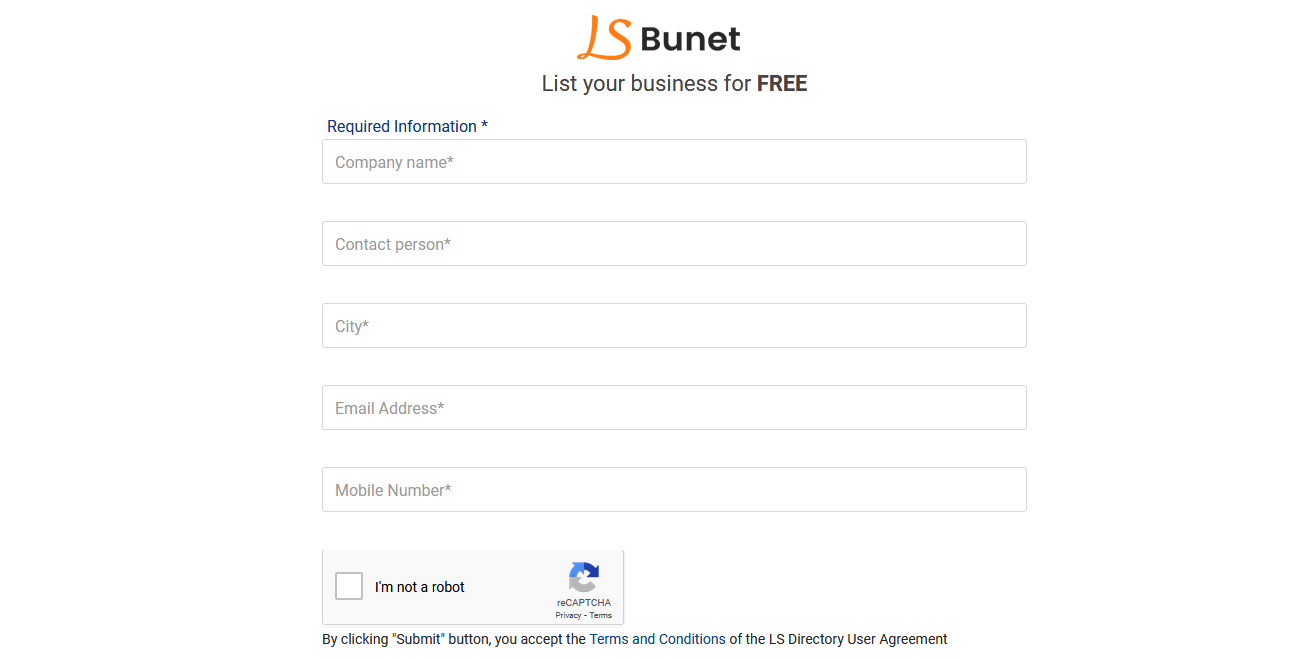 screenshot of LS Bunet - PHP Business Directory Software